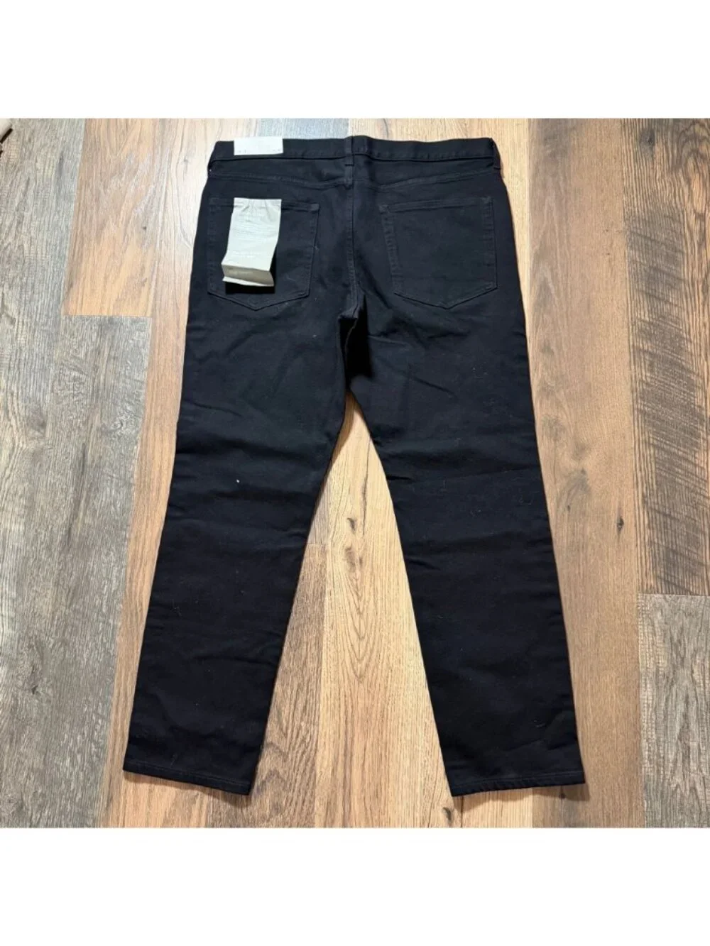 Everlane The Slim 4-Way Stretch Organic Jean | Uniform Black Size 38x30 NWT